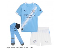 Manchester City Rodri Hernandez #16 Domáci Detský futbalový dres 2025-26 Krátky Rukáv (+ trenírky)